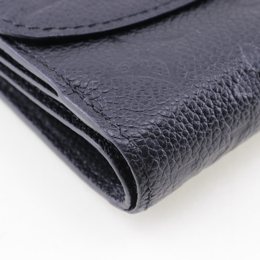 LOUIS VUITTON Bifold Wallet M64148 Monogram Ann Platt black Portefeuille Arianne