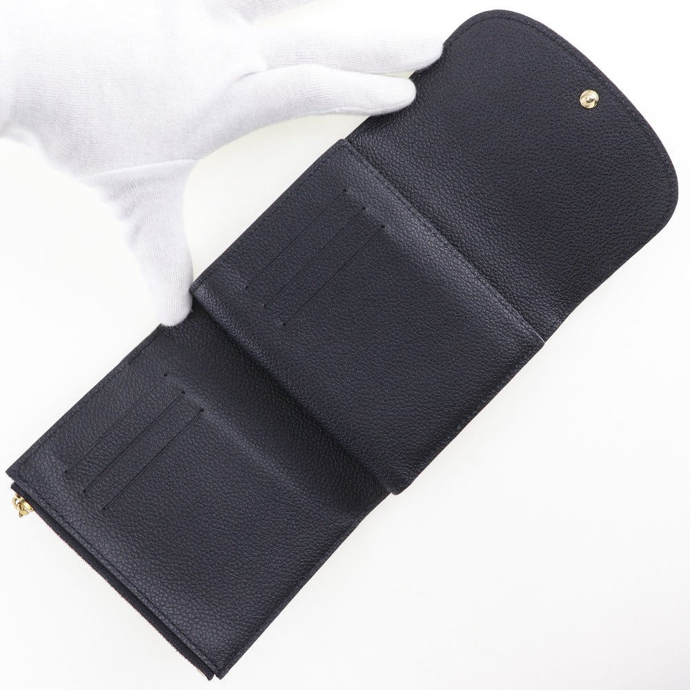 LOUIS VUITTON Bifold Wallet M64148 Monogram Ann Platt black Portefeuille Arianne