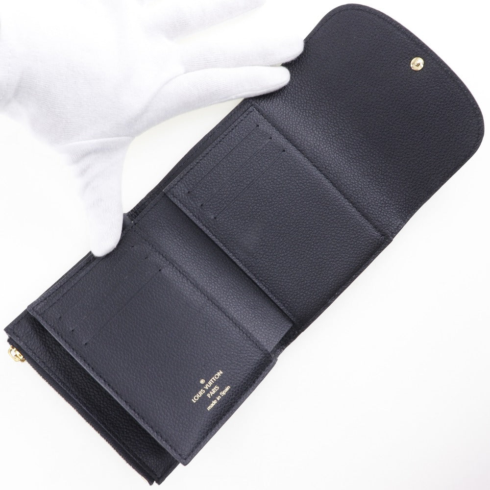 LOUIS VUITTON Bifold Wallet M64148 Monogram Ann Platt black Portefeuille Arianne