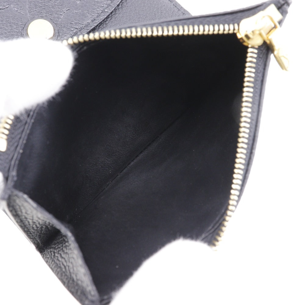 LOUIS VUITTON Bifold Wallet M64148 Monogram Ann Platt black Portefeuille Arianne
