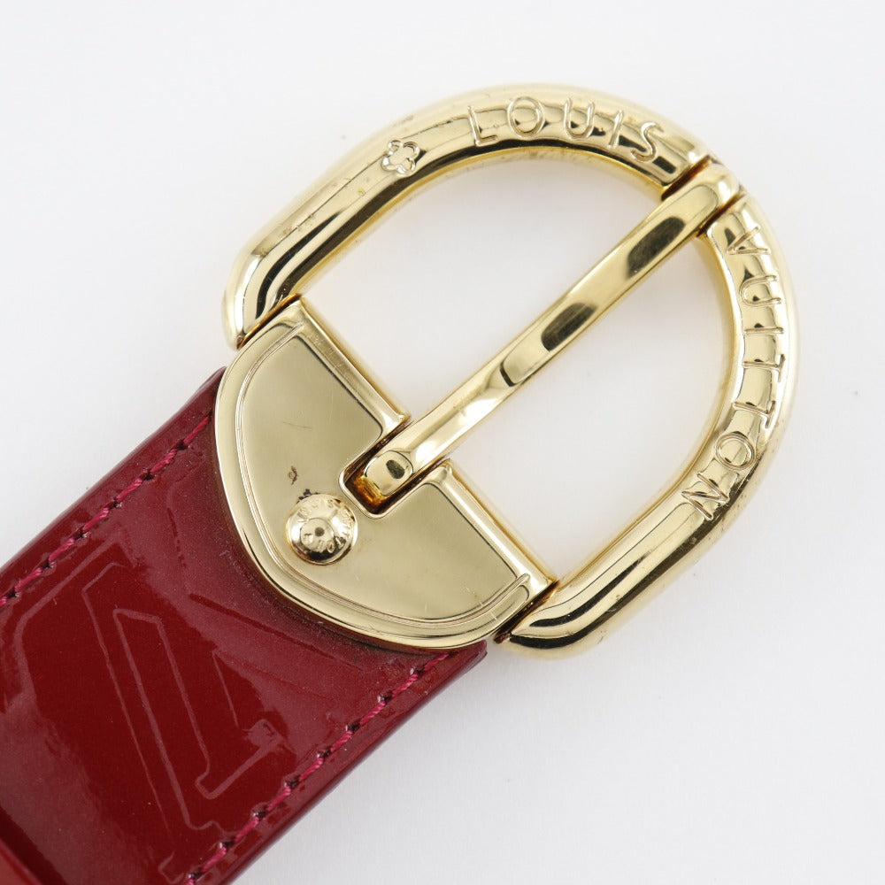 LOUIS VUITTON belt M6980 Monogram Vernis Red Saintur 80/32