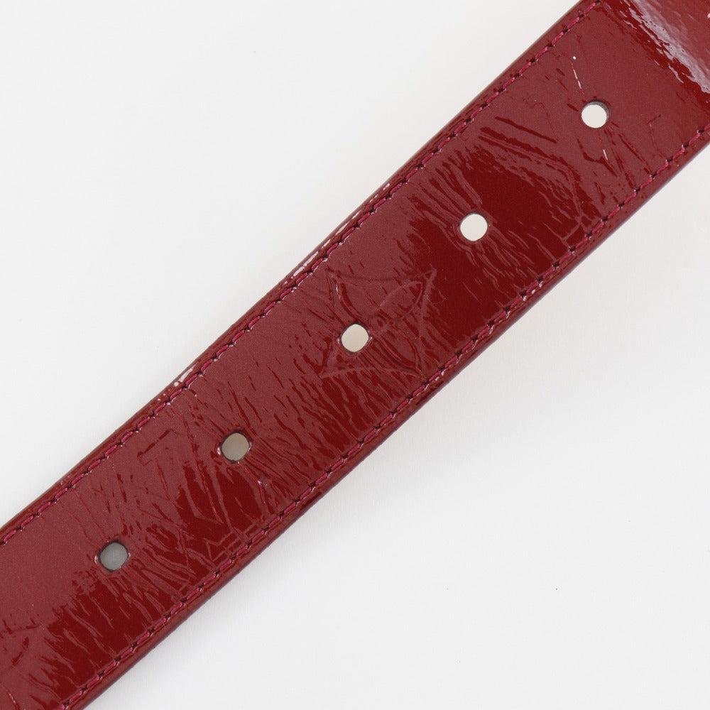 LOUIS VUITTON belt M6980 Monogram Vernis Red Saintur 80/32