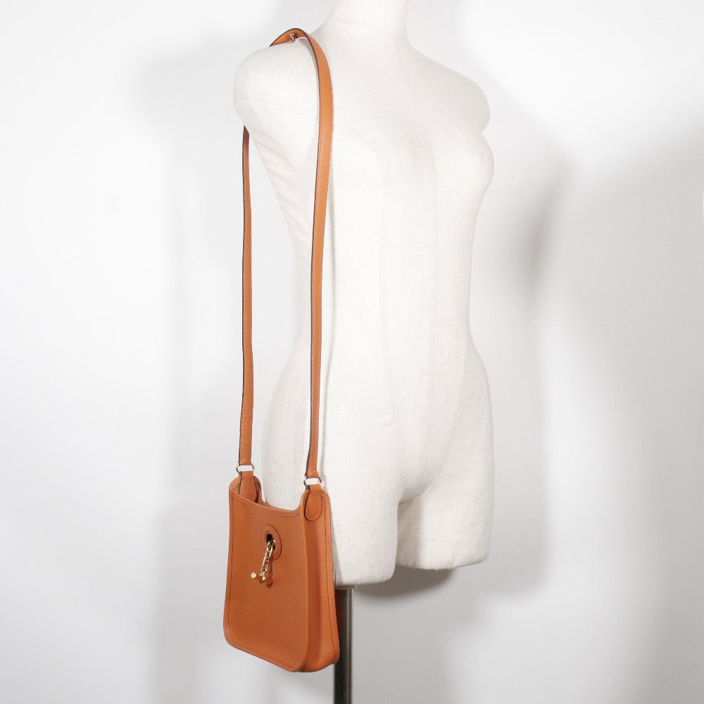 HERMES Shoulder Bag Epsom Orange Vespa TPM