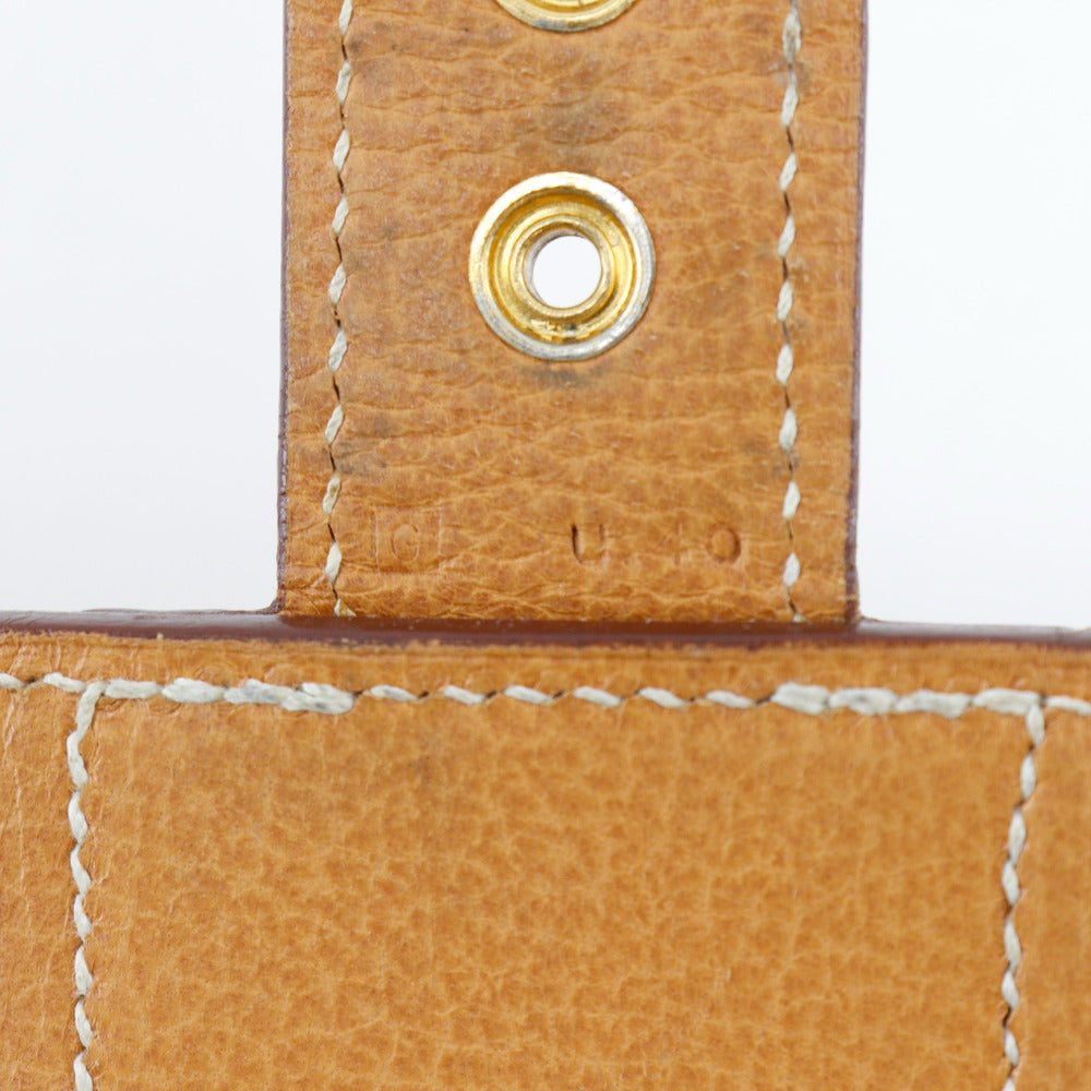 HERMES Business bag Calfskin Camel Sac Adepeche 38