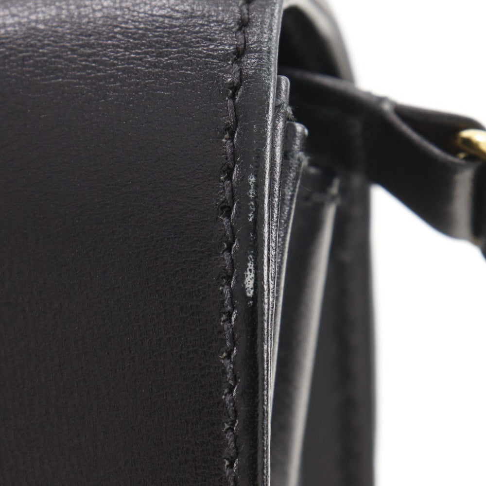 GUCCI Shoulder Bag Calfskin black 2-way clutch Old Gucci
