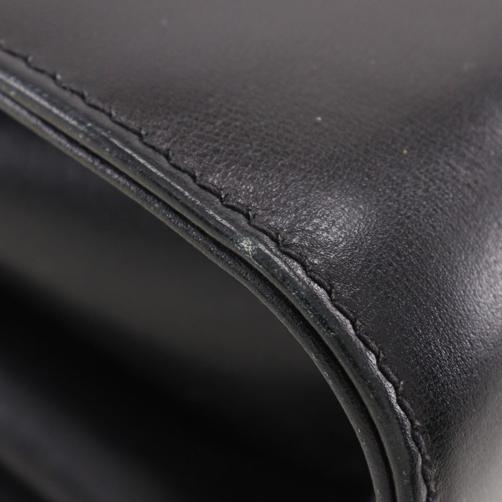 GUCCI Shoulder Bag Calfskin black 2-way clutch Old Gucci