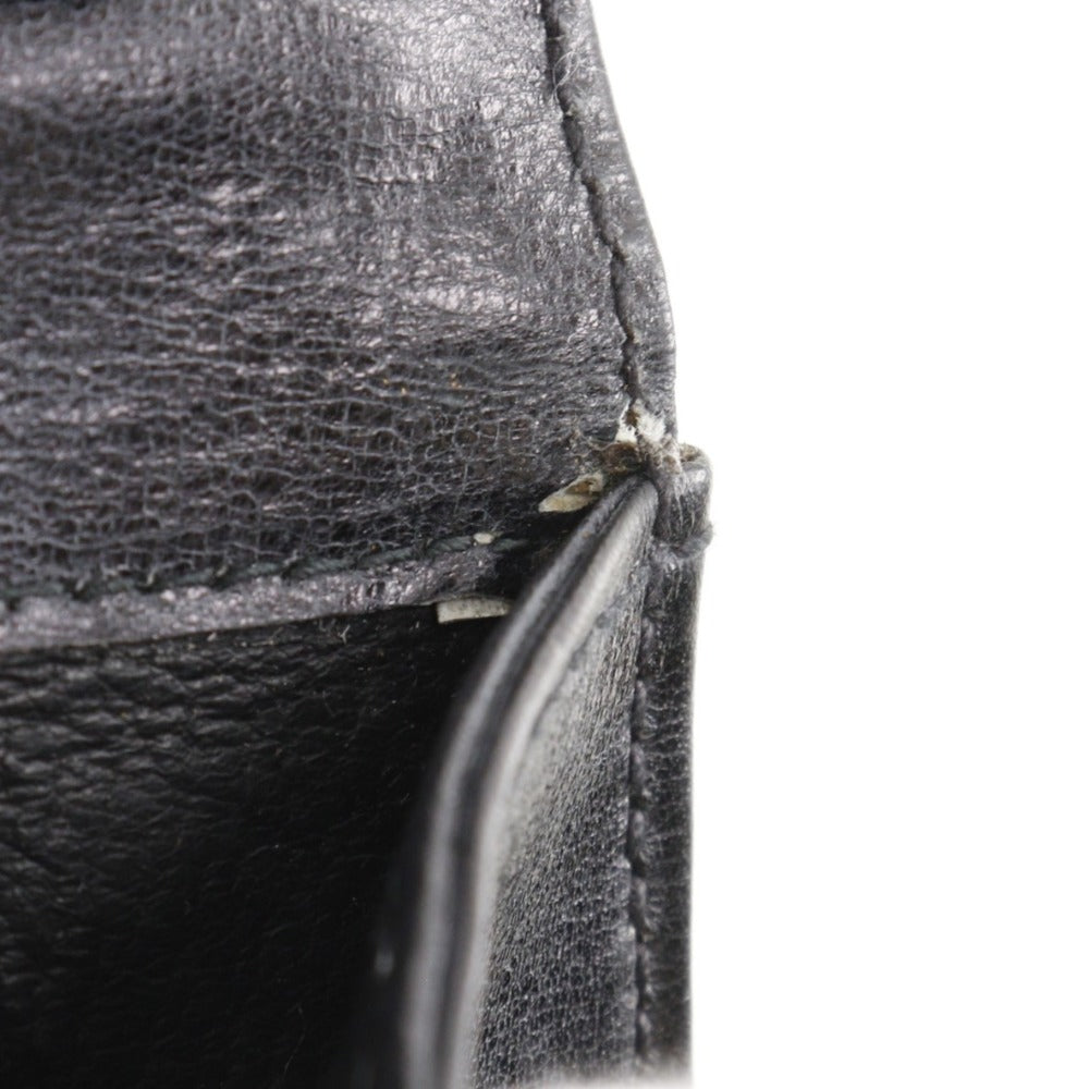 GUCCI Shoulder Bag Calfskin black 2-way clutch Old Gucci