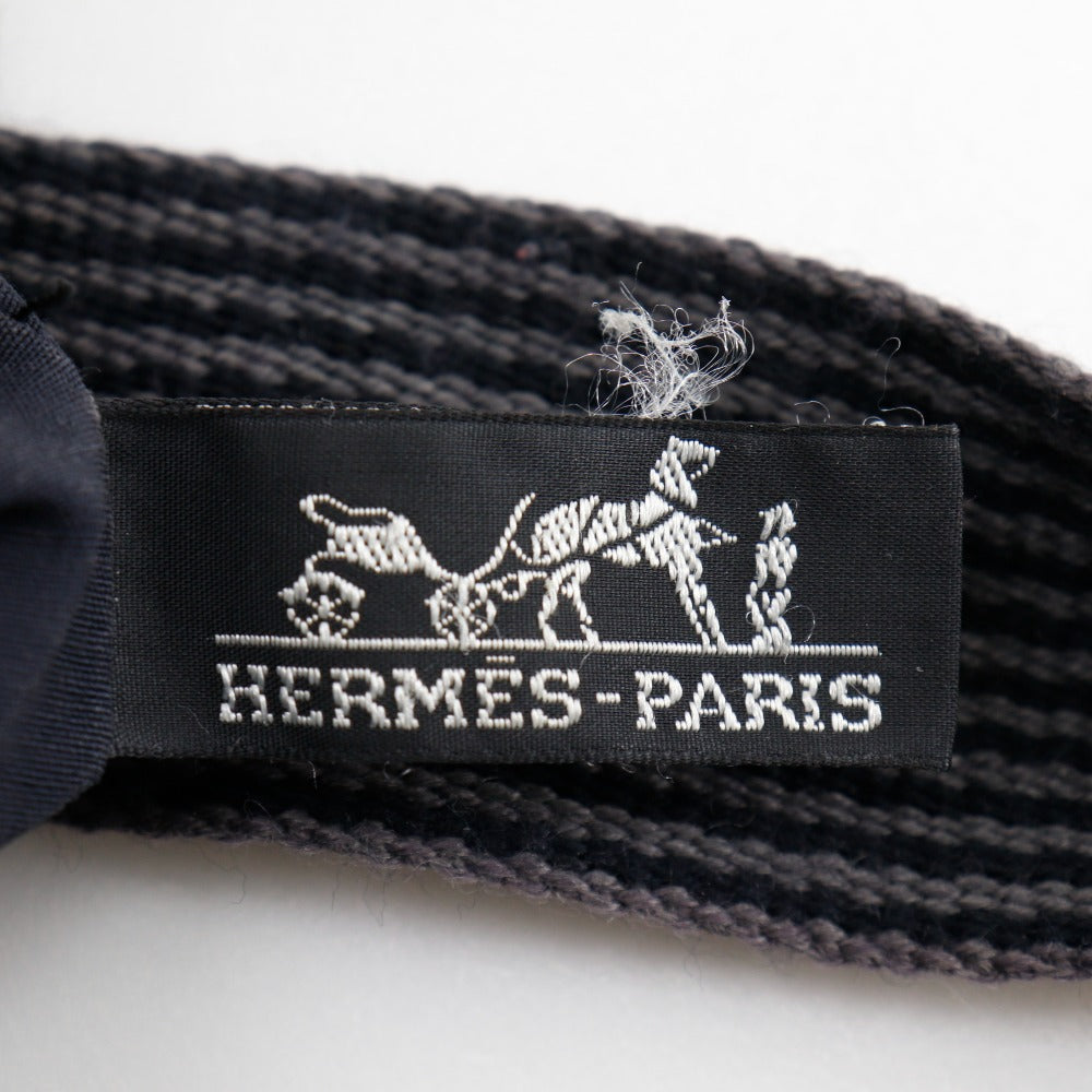 HERMES Handbag Nylon canvas gray Tote Bag Her Line Cabas