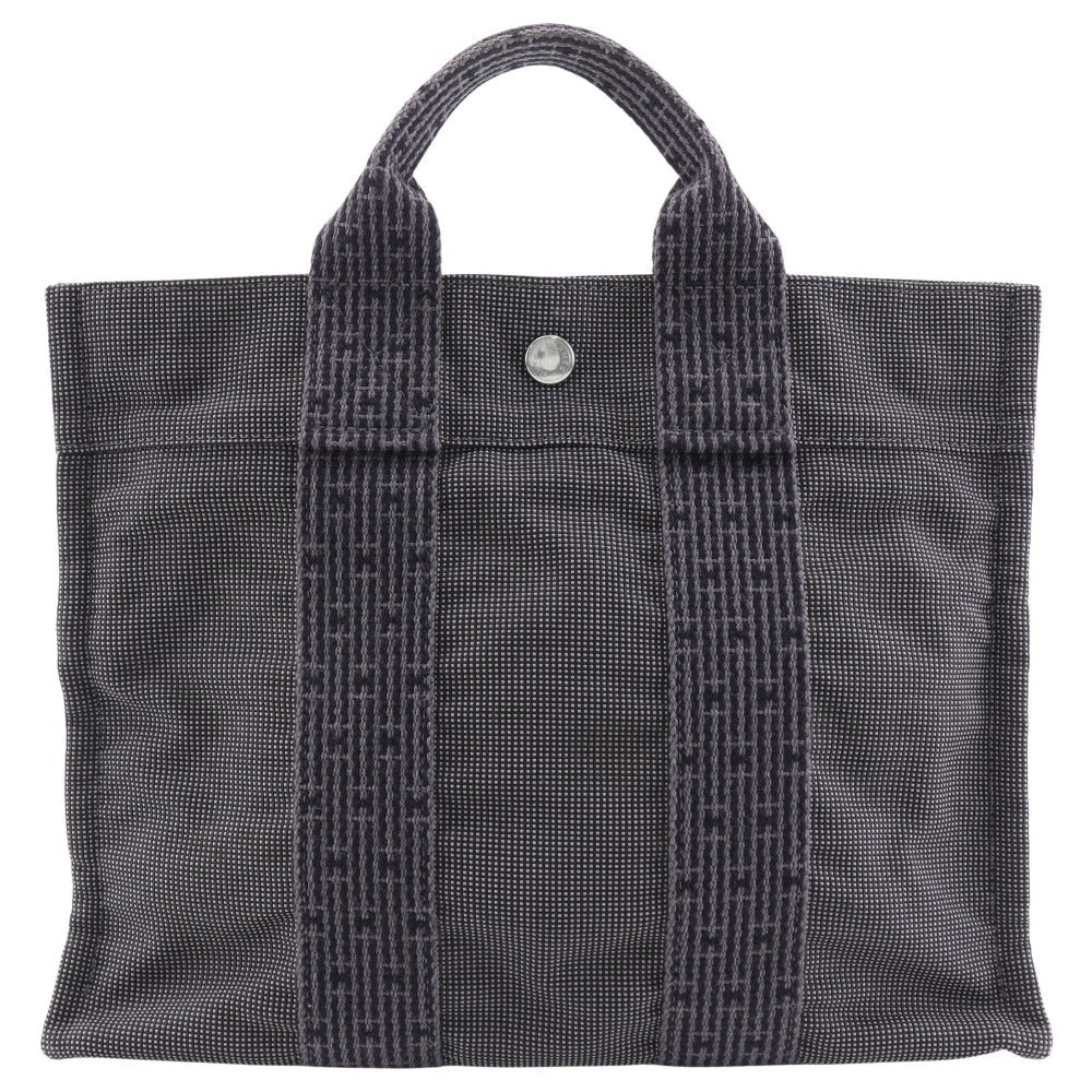 HERMES Handbag Nylon canvas gray Her Line Tote PM