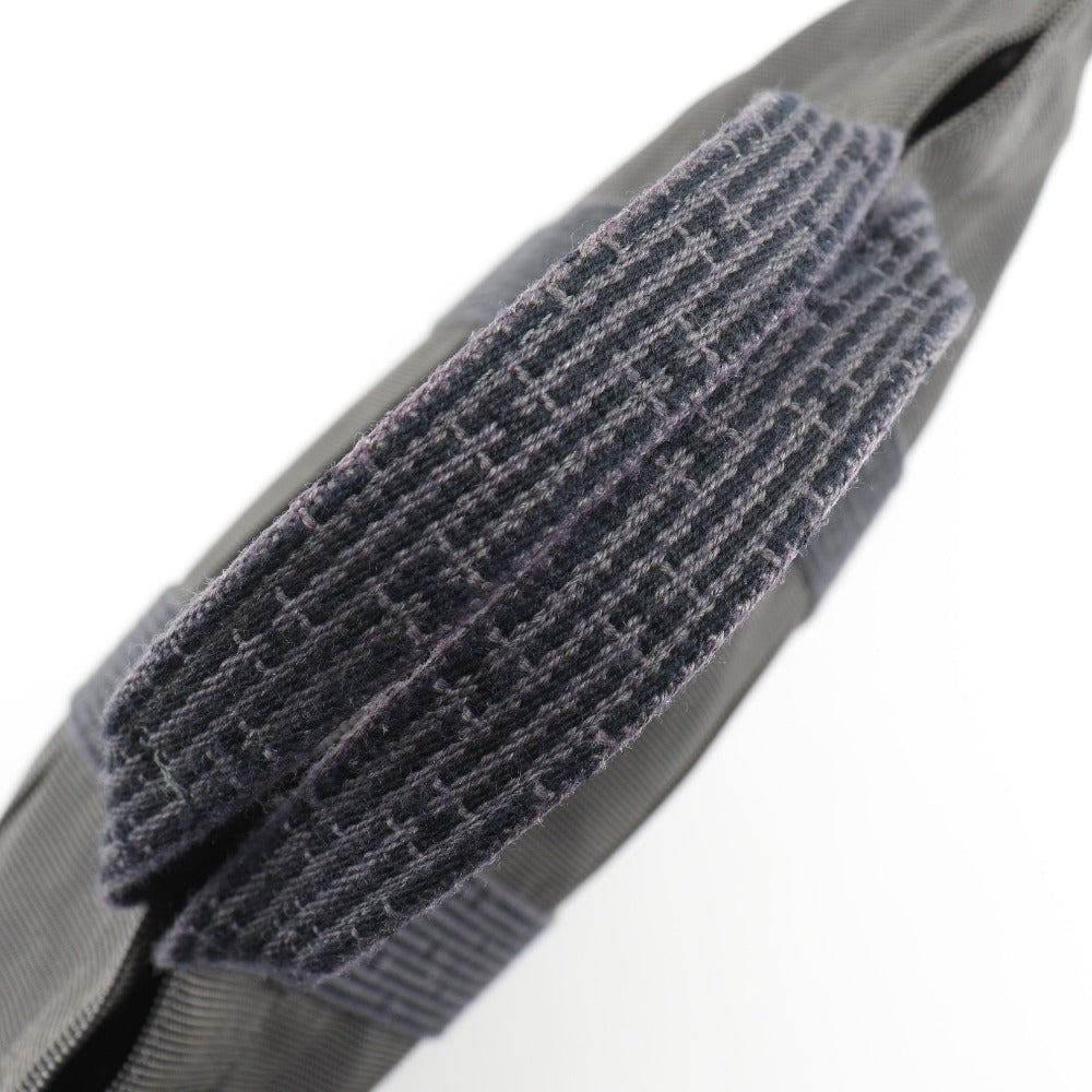 HERMES Handbag Nylon canvas gray Her LineTote MM