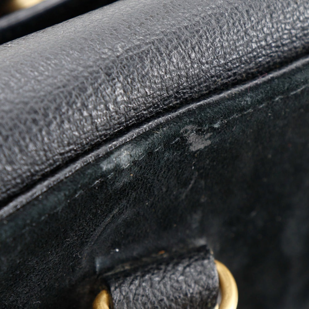GUCCI Tote Bag Suede black Old Gucci Bang Boot