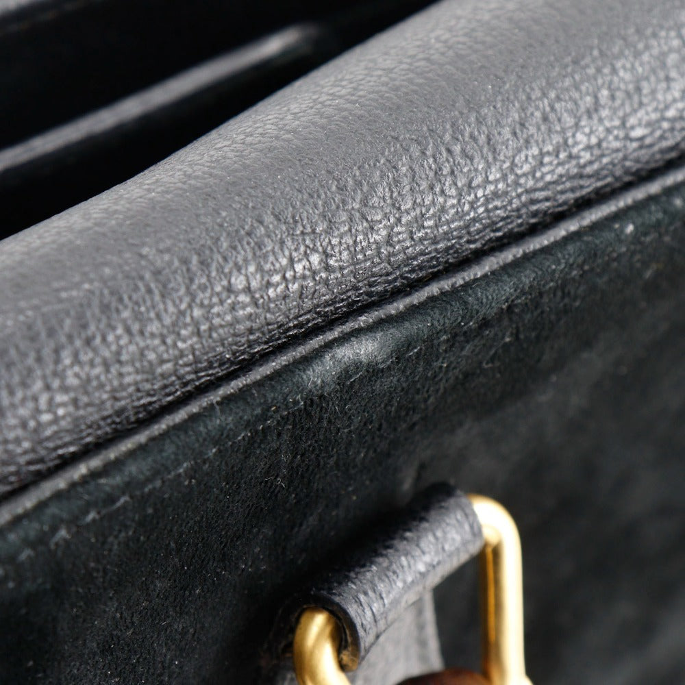 GUCCI Tote Bag Suede black Old Gucci Bang Boot