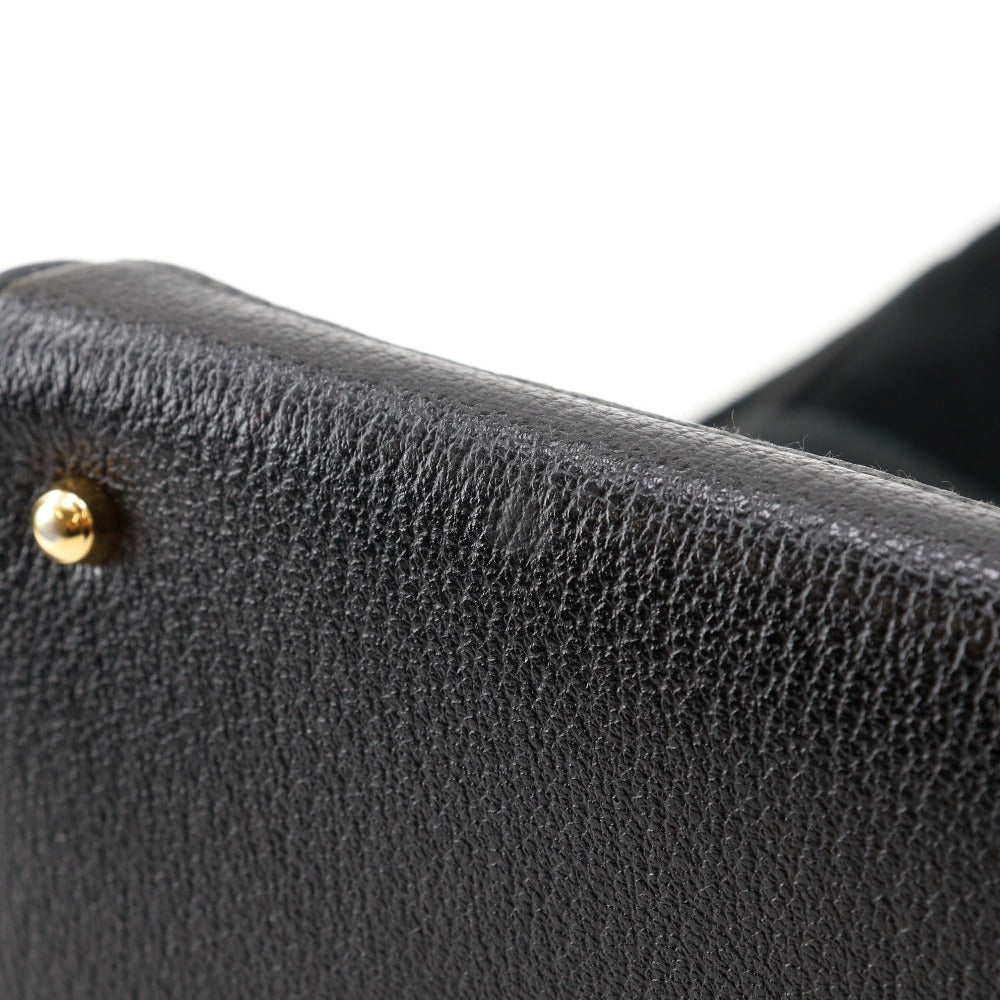 GUCCI Tote Bag Suede black Old Gucci Bang Boot