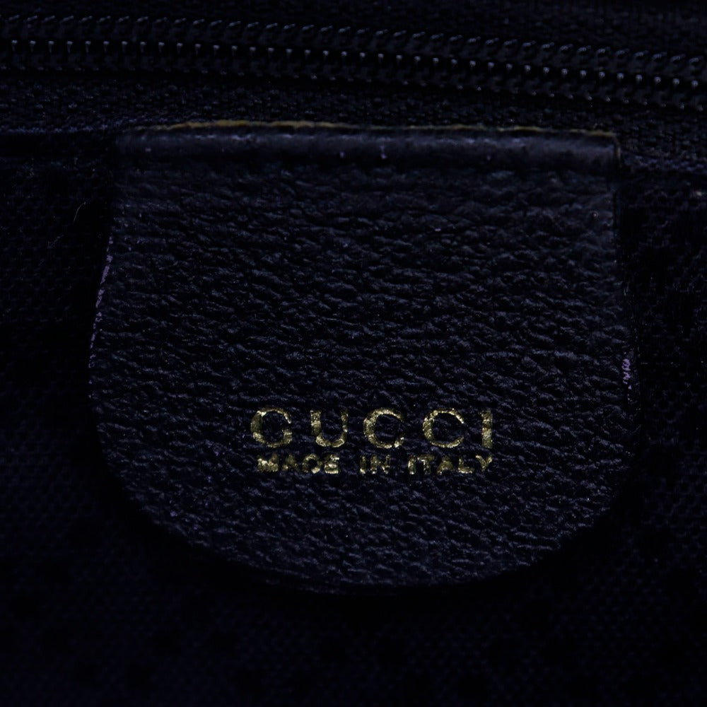 GUCCI Tote Bag Suede black Old Gucci Bang Boot