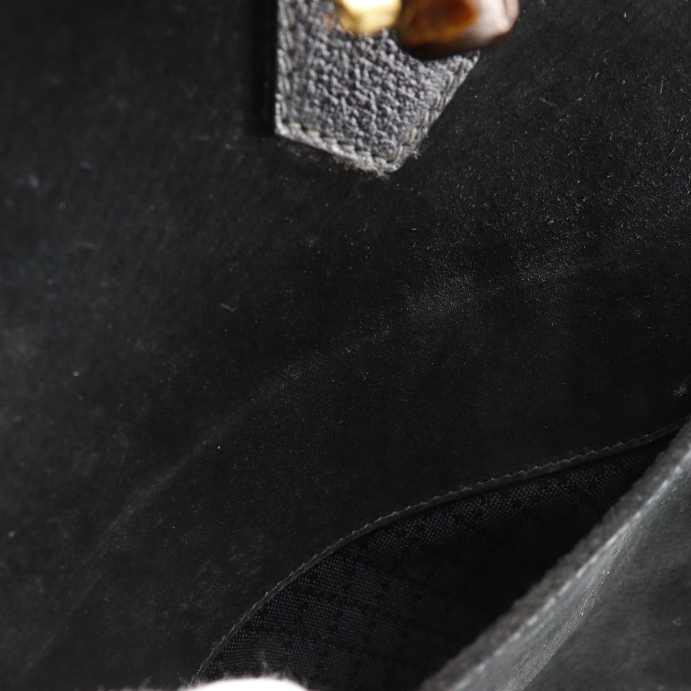 GUCCI Tote Bag Suede black Old Gucci Bang Boot