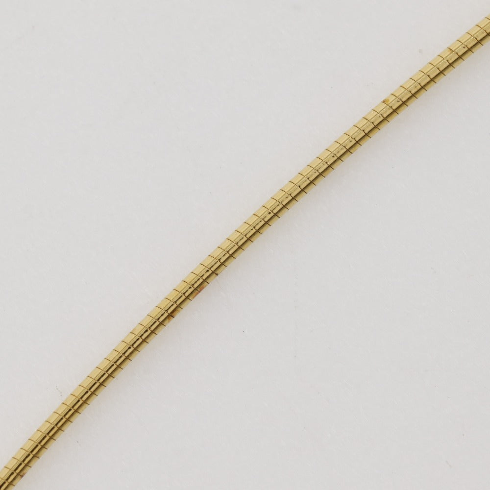 HERMES Necklace Silver925 Gold / orange wire Pop H