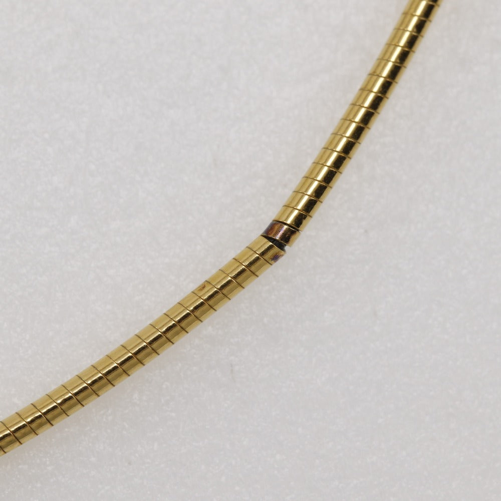 HERMES Necklace Silver925 Gold / orange wire Pop H