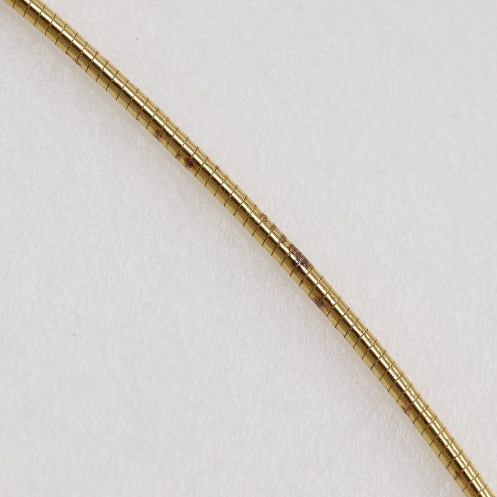 HERMES Necklace Silver925 Gold / orange wire Pop H