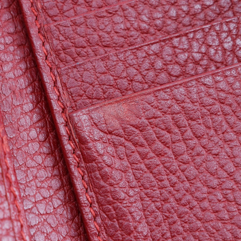 GUCCI Bifold Wallet 456122 leather Red GG Marmont