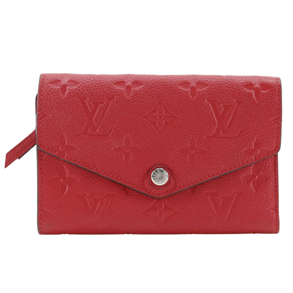 LOUIS VUITTON Bifold Wallet M60735 Monogram Ann Platt Red Portefeuille Curies Compact
