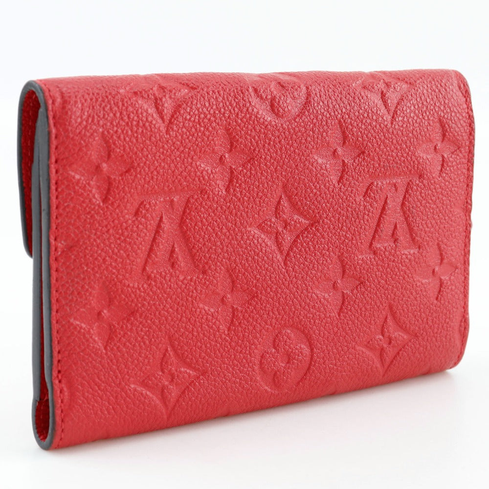 LOUIS VUITTON Bifold Wallet M60735 Monogram Ann Platt Red Portefeuille Curies Compact