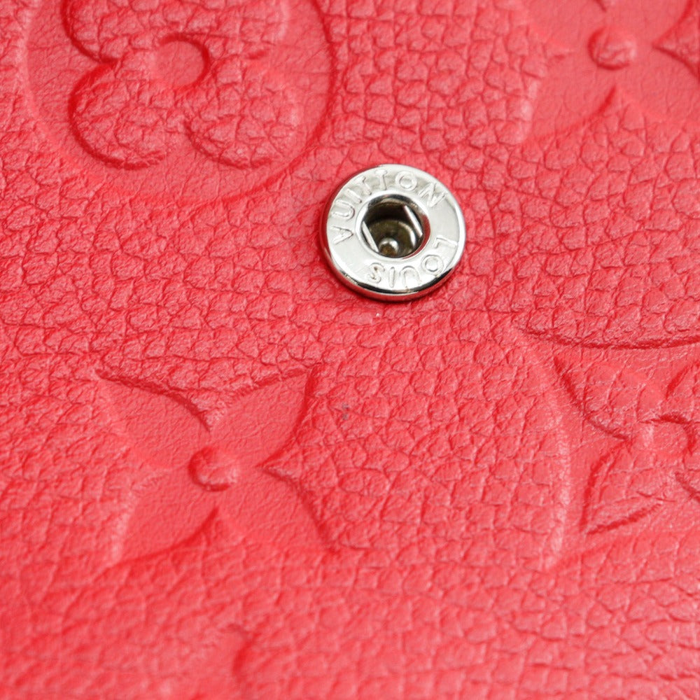 LOUIS VUITTON Bifold Wallet M60735 Monogram Ann Platt Red Portefeuille Curies Compact