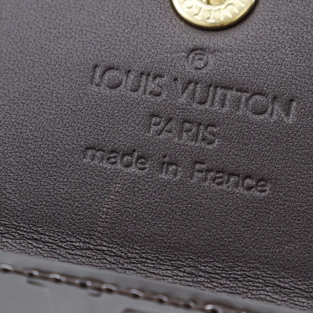 LOUIS VUITTON Coin case M93519 Monogram Vernis wine-red Ludlow