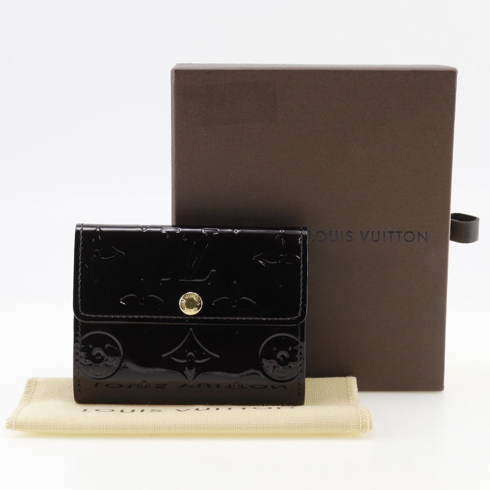 LOUIS VUITTON Coin case M93519 Monogram Vernis wine-red Ludlow