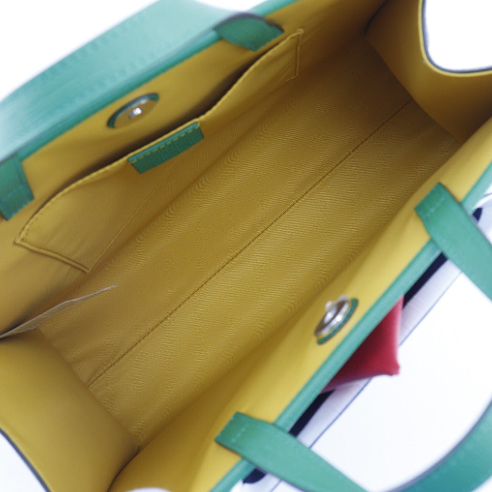 GUCCI Handbag 605662 GG Supreme Canvas Brown / green Children's Boat Tote Bag