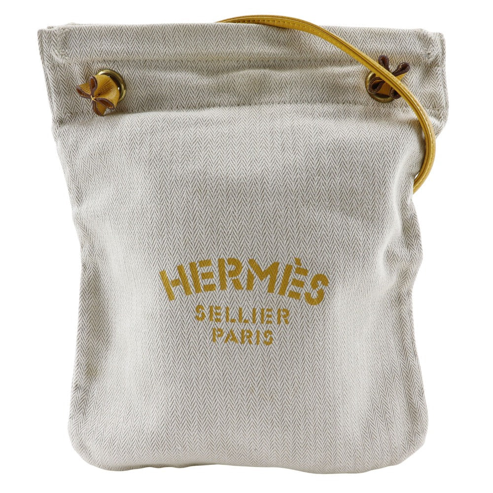 HERMES Shoulder Bag Towal chevron natural Sac Aline 2PM Women Used