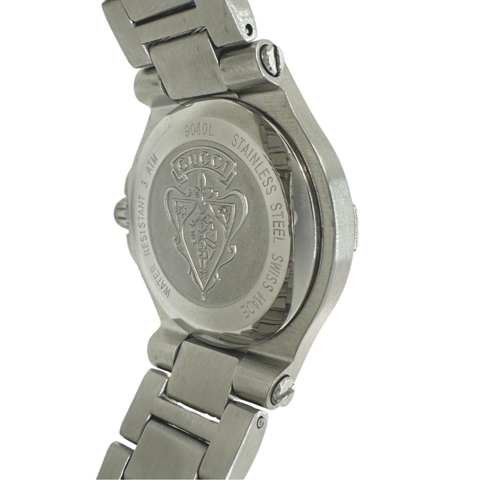 GUCCI Watches Quartz 9040L Stainless Steel Silver black dial Women Used
