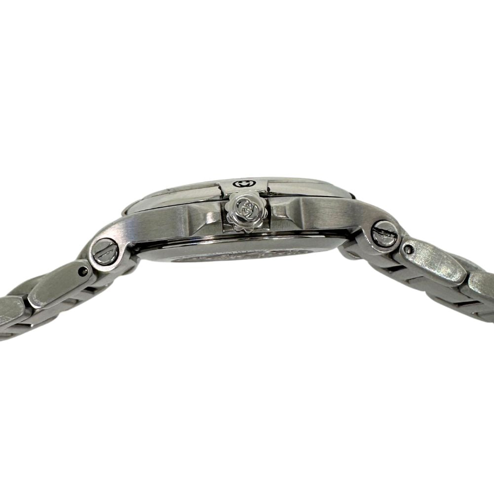GUCCI Watches Quartz 9040L Stainless Steel Silver black dial Women Used