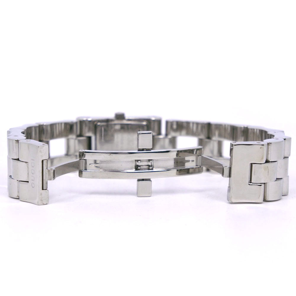 GUCCI Watches Quartz 2305L Stainless Steel Silver black dial Women Used