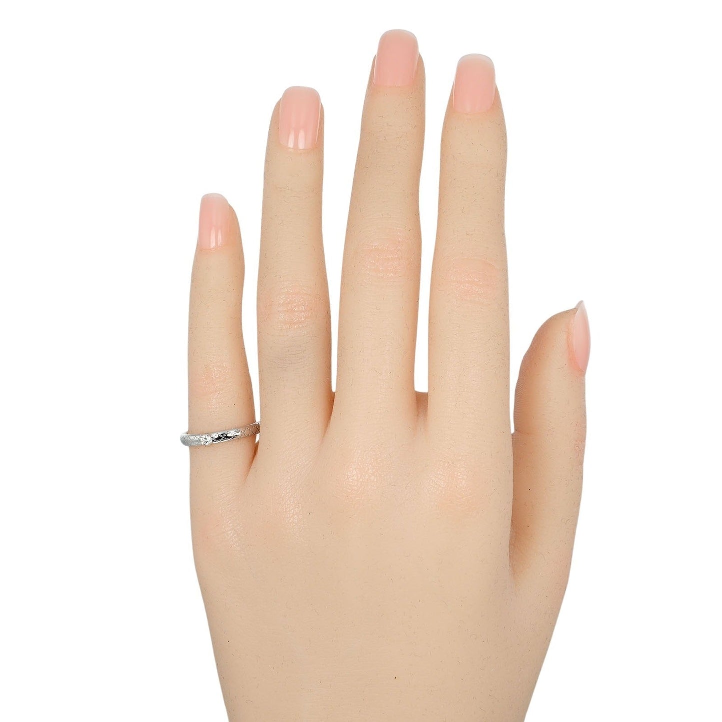 GUCCI Ring K18 White Gold, Diamond Silver Diamantissima Women 7 Used