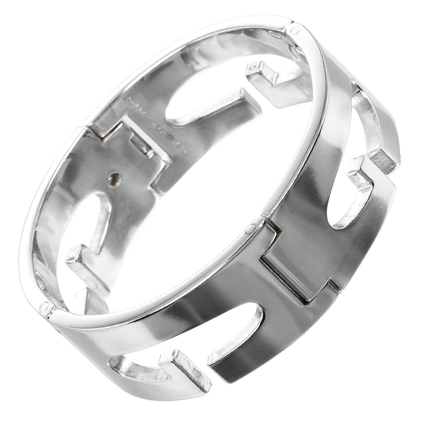 GUCCI bracelet Silver925 Silver Circumference of Wristaround6.7" G logo link Women Used