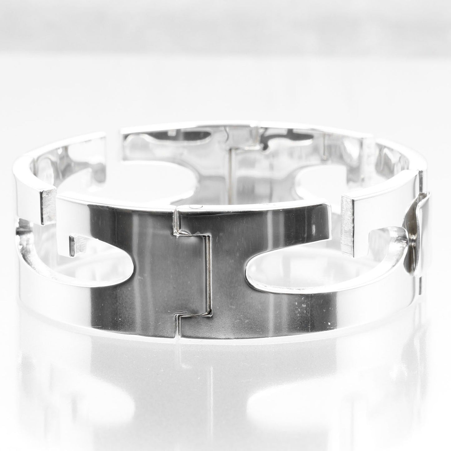 GUCCI bracelet Silver925 Silver Circumference of Wristaround6.7" G logo link Women Used