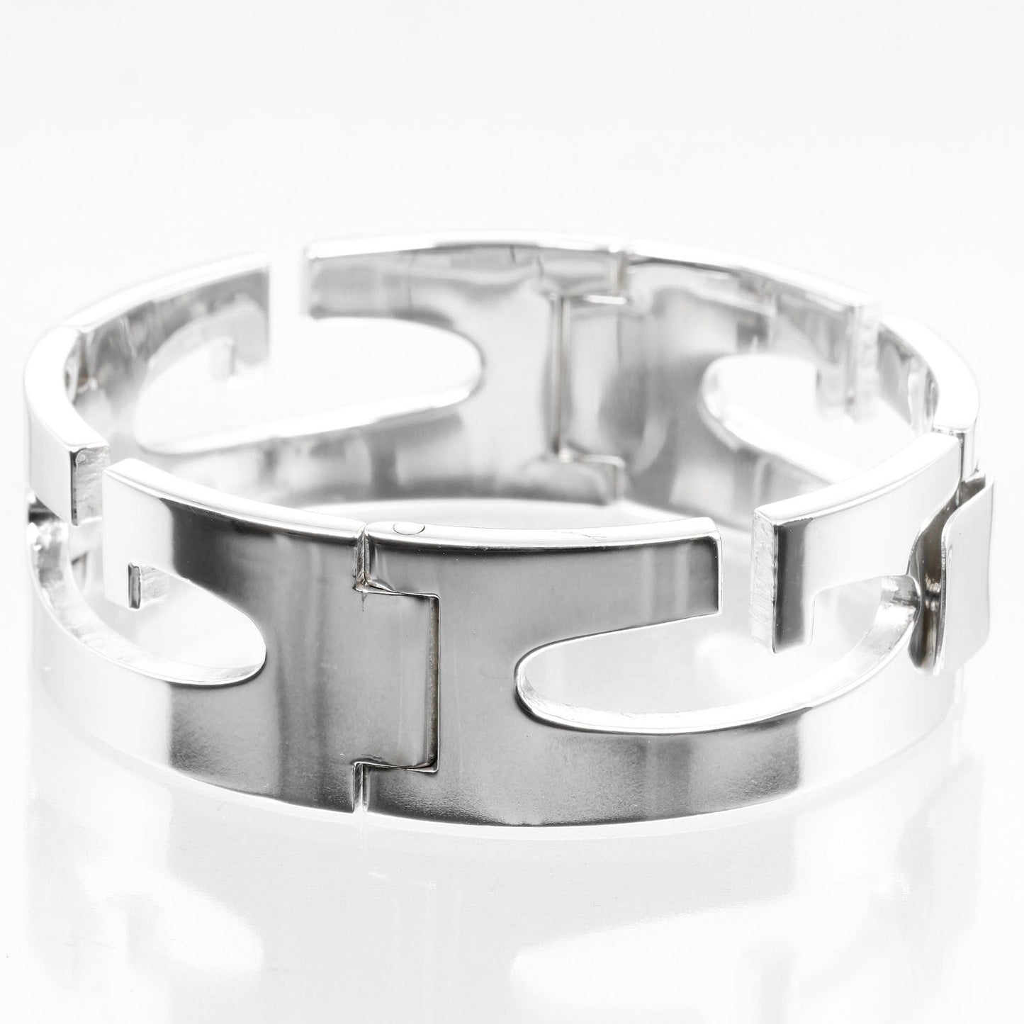 GUCCI bracelet Silver925 Silver Circumference of Wristaround6.7" G logo link Women Used
