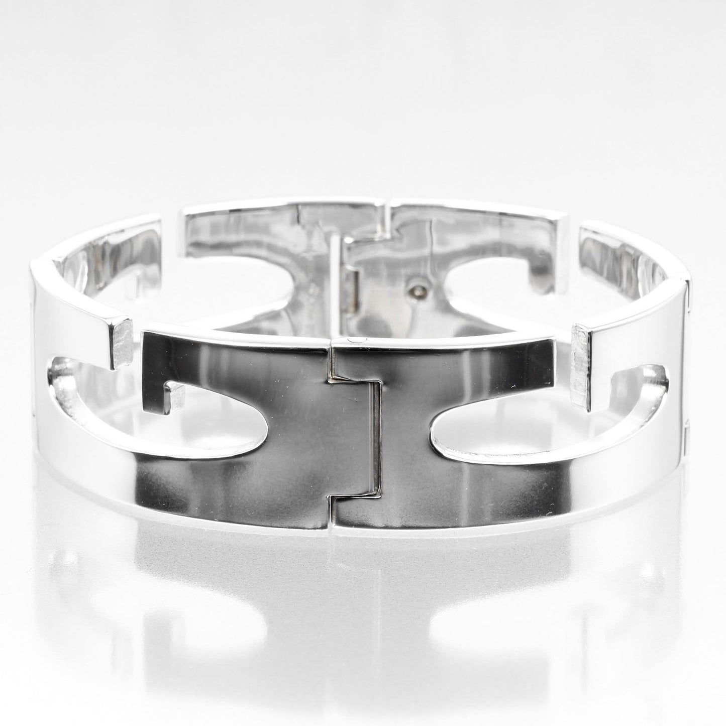 GUCCI bracelet Silver925 Silver Circumference of Wristaround6.7" G logo link Women Used