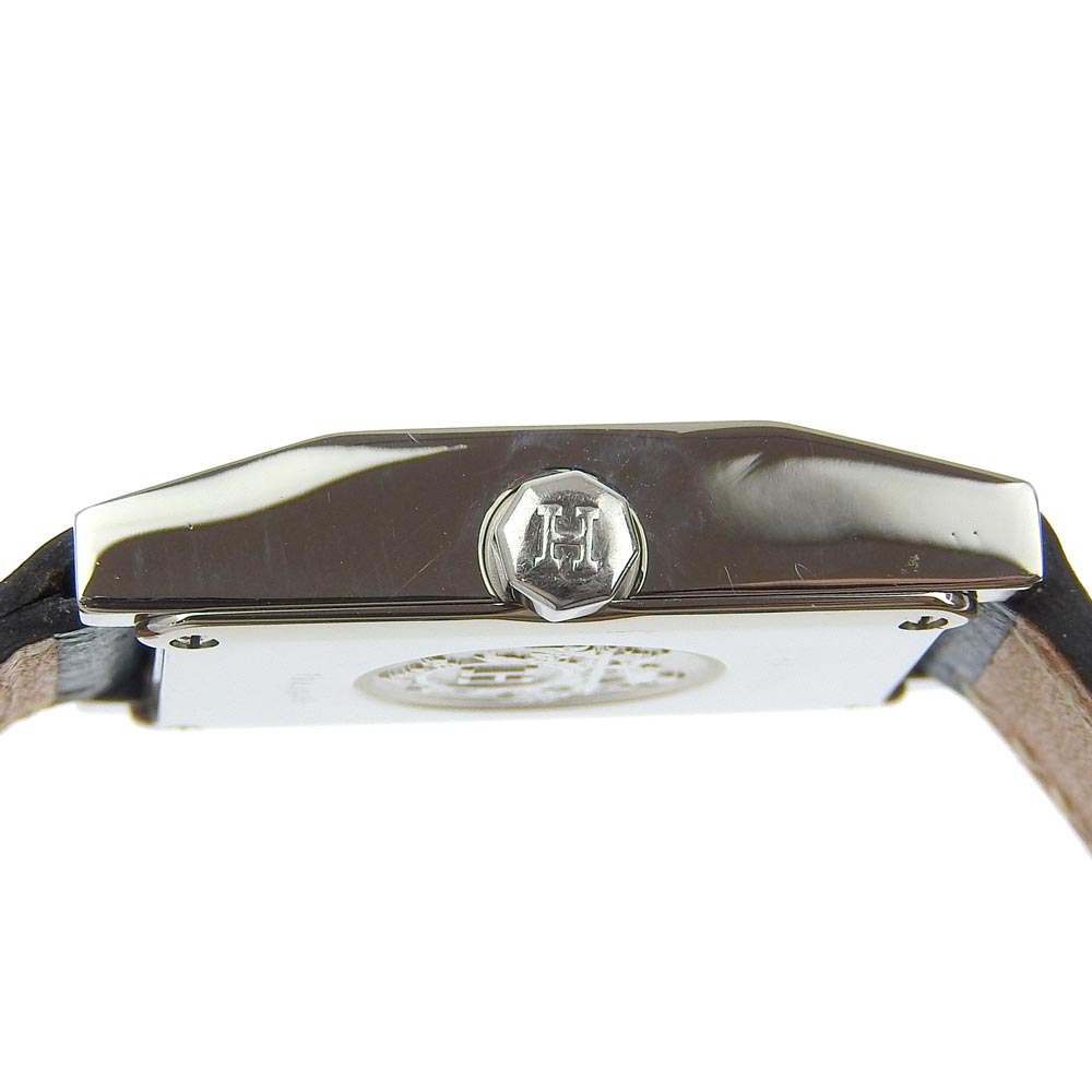 HERMES Watches Quartz TA1.210 Stainless Steel , Leather blue tandem Blue dial Women Used