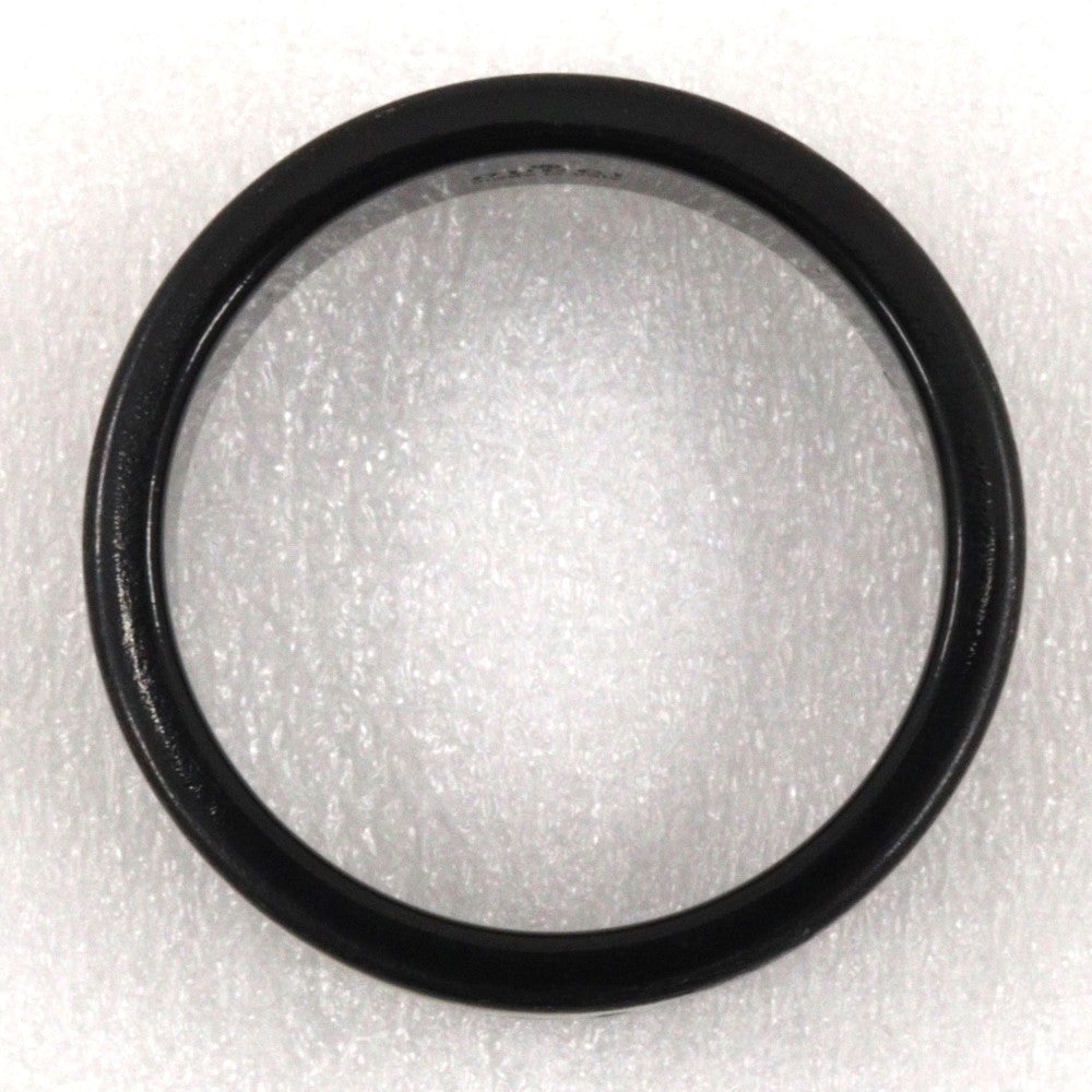 GUCCI Ring K18 White Gold, Corundum black Icon thin band unisex(Unisex) 15 Used