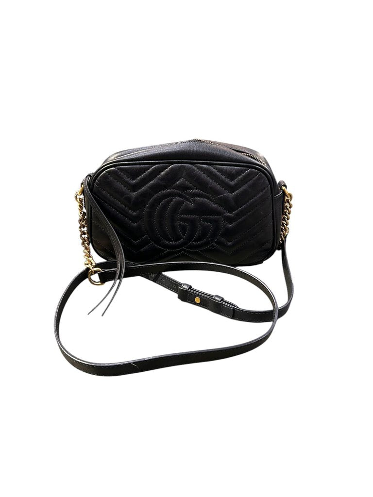 Gucci GG Marmont small shoulder bag black