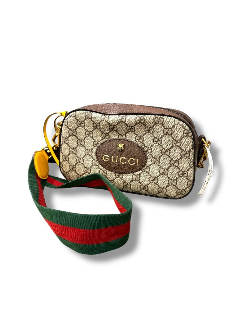 Gucci GG Supreme Monogram Web neo vintage shoulder bag