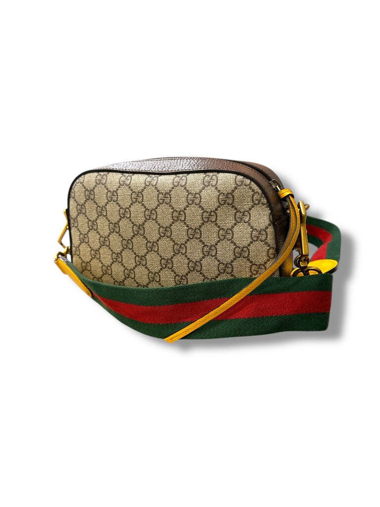 Gucci GG Supreme Monogram Web neo vintage shoulder bag