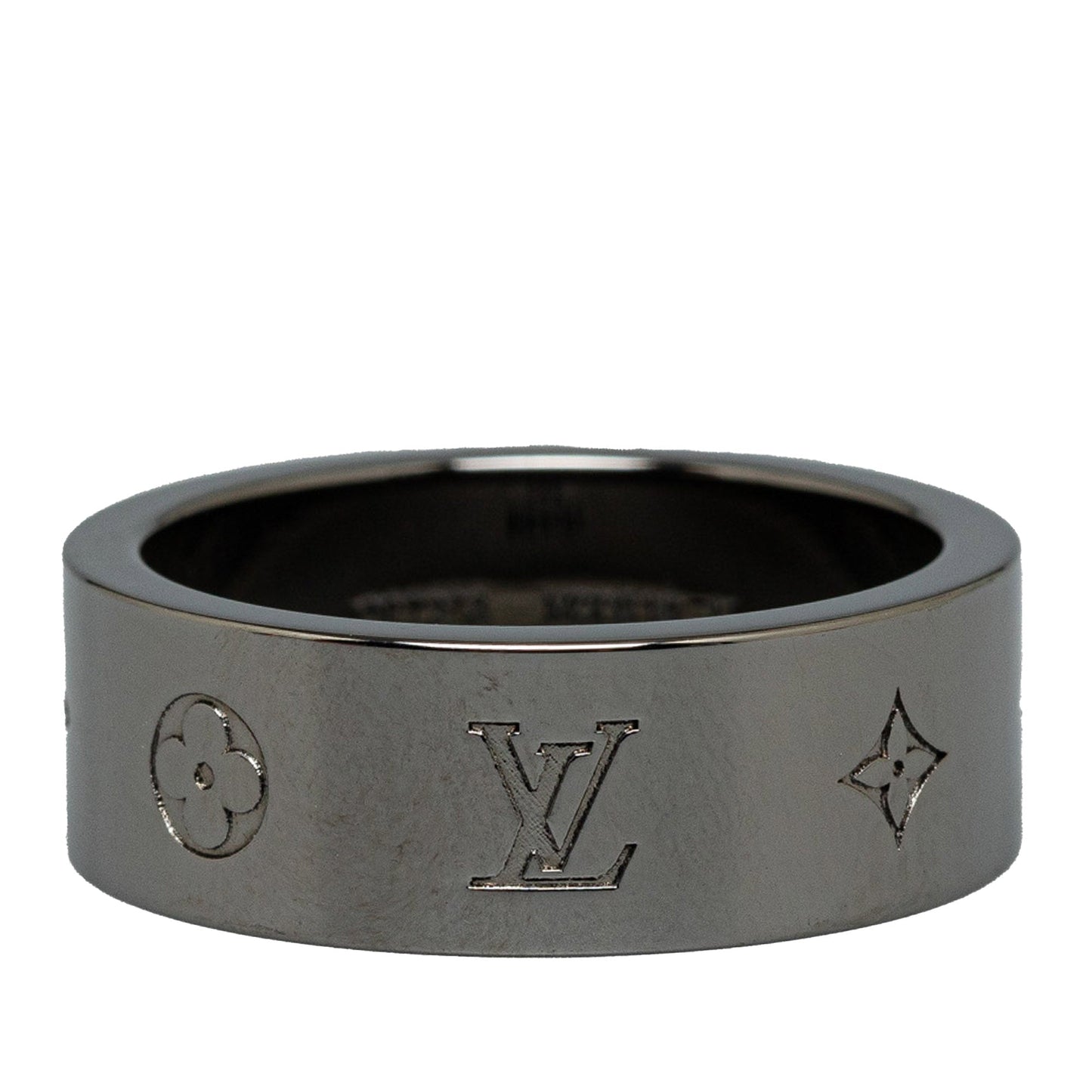 Gray Louis Vuitton LV Instinct Gunmetal Ring