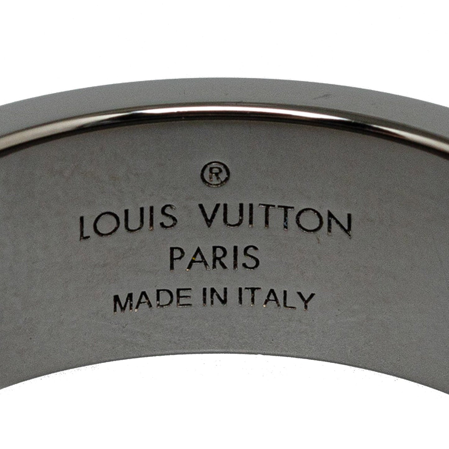 Gray Louis Vuitton LV Instinct Gunmetal Ring