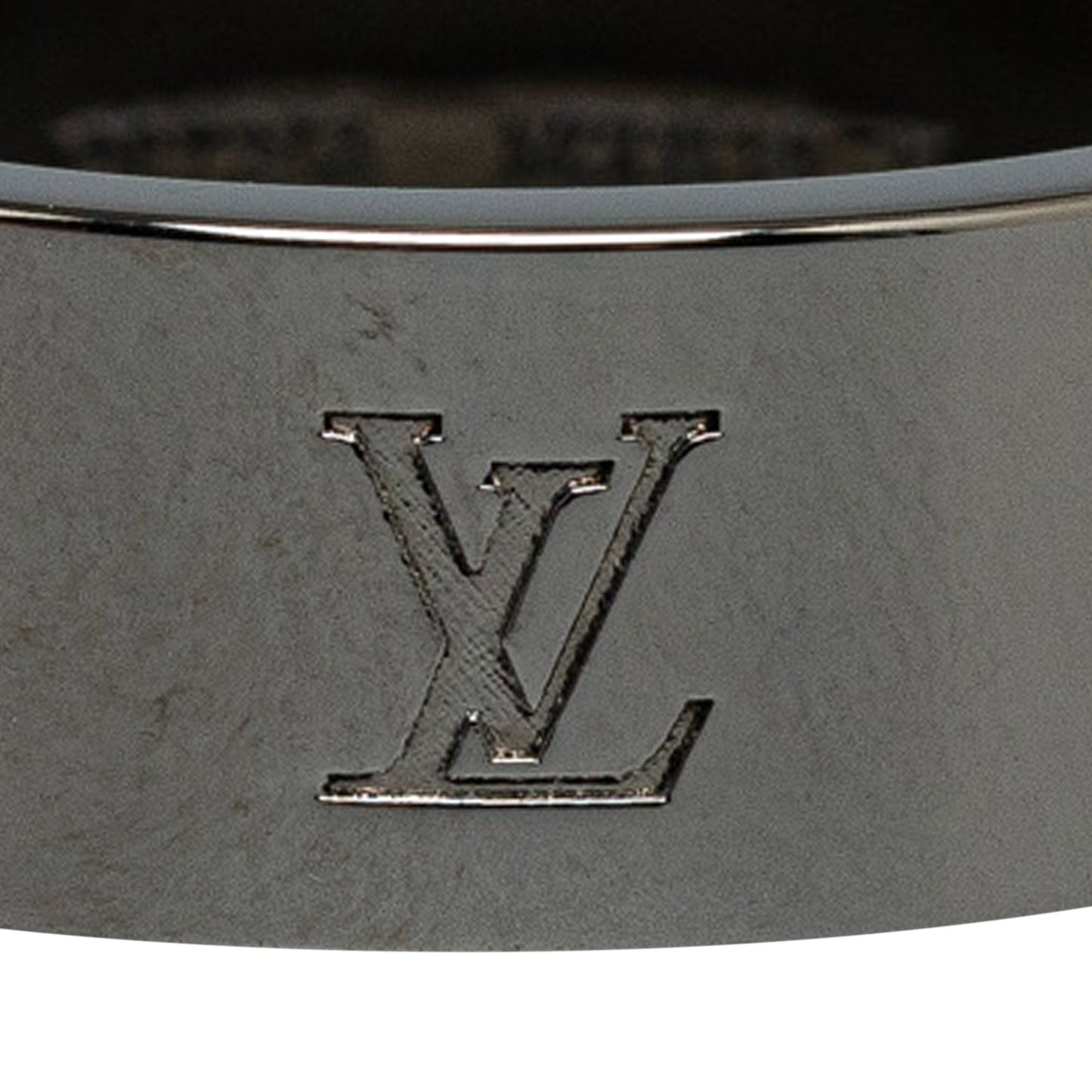 Gray Louis Vuitton LV Instinct Gunmetal Ring