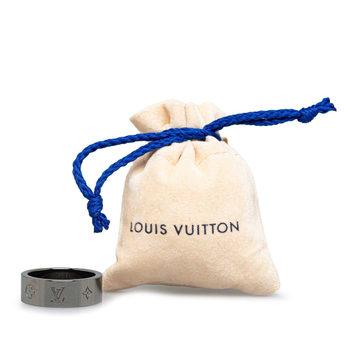 Gray Louis Vuitton LV Instinct Gunmetal Ring