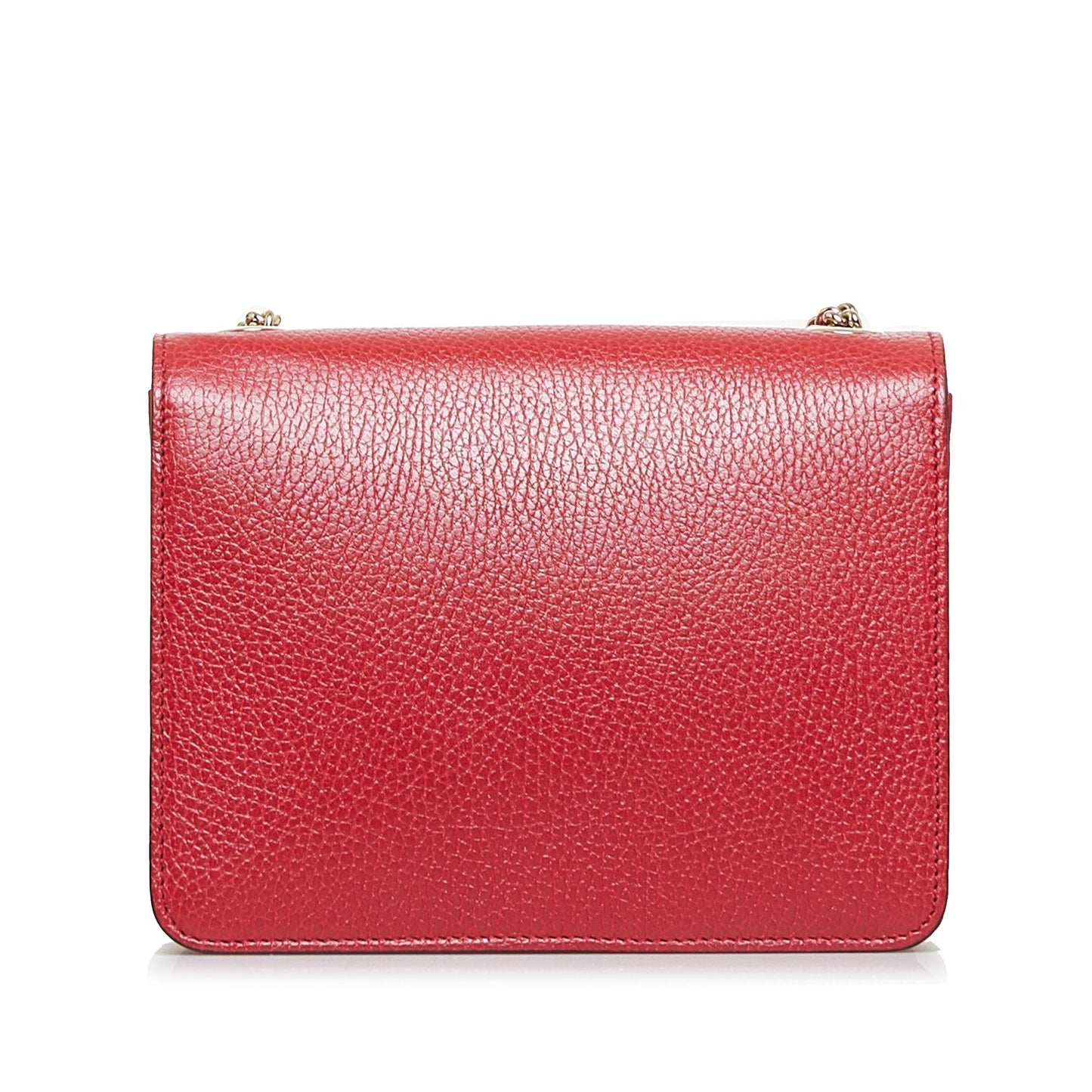 Gucci Interlocking G Red Dollar Calfskin