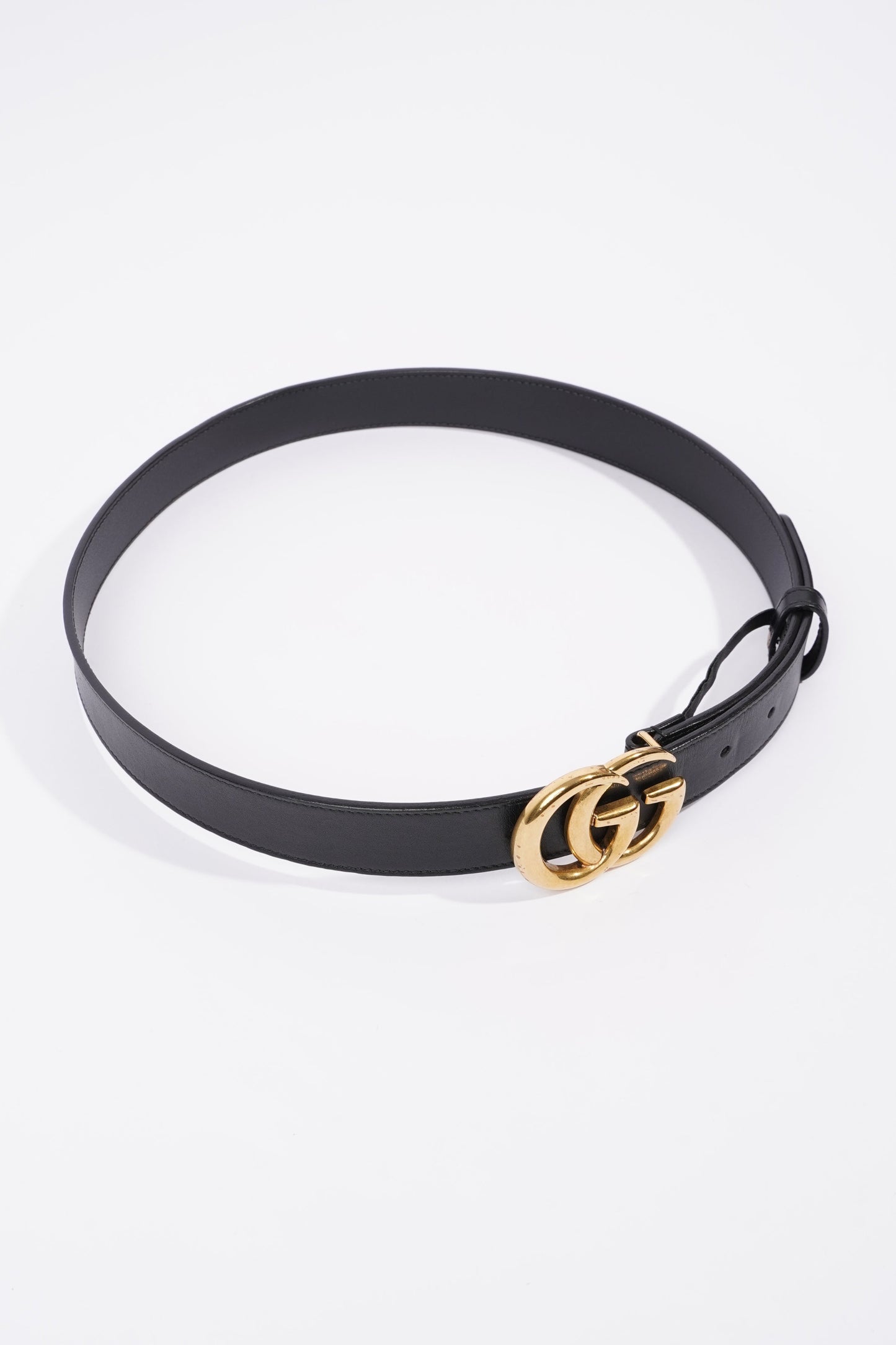 Gucci Marmont Belt Black Leather 70cm