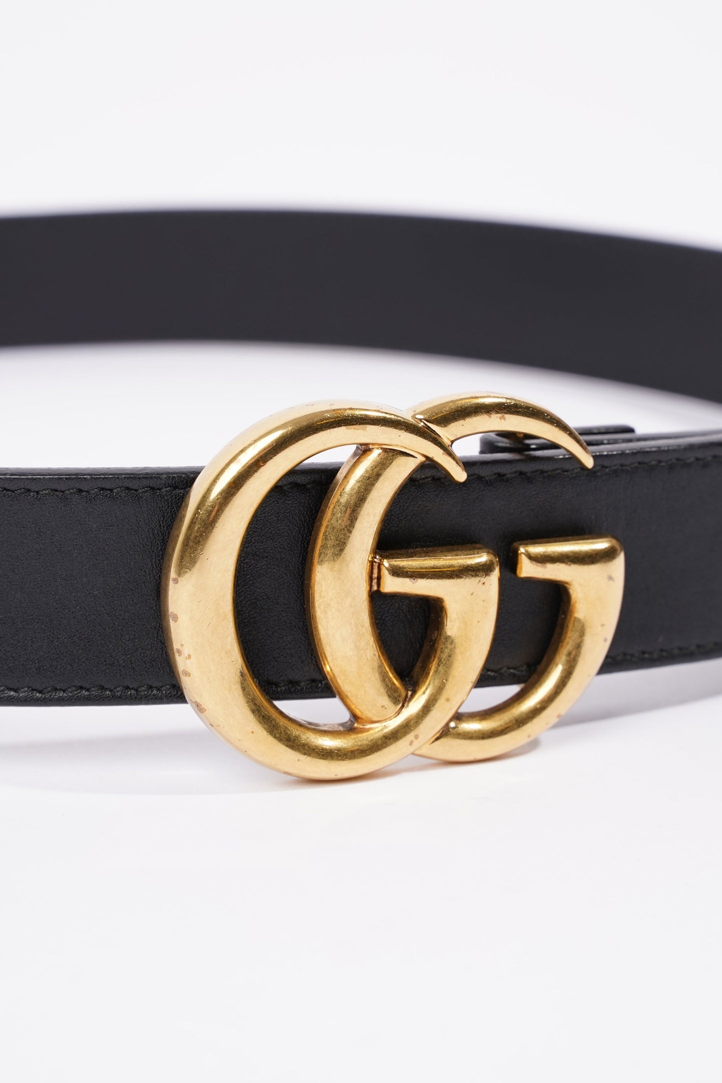 Gucci Marmont Belt Black Leather 70cm
